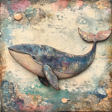 Nautical Sign, Whale Sign, DCO-02594, Sign For Wreath, 10x10
